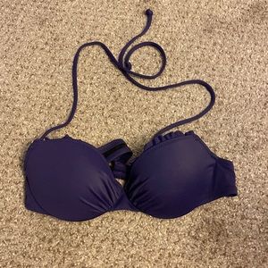 Victorias Secret Purple Halter Bikini Top 32A